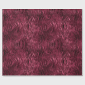 Burgundy Red Zebra Print Geschenkpapier (Flach)