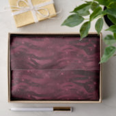 Burgundy Red Zebra Print Seidenpapier (Geschenk)