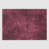 Burgundy Red Zebra Print Seidenpapier (Vorderseite)