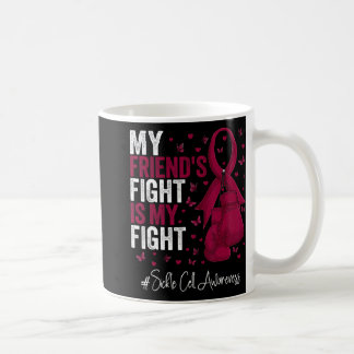 Burgundy Ribbon Survivor Friend Sickle Cell Awaren Kaffeetasse