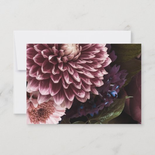 Burgundy Rosa UAWG | RSVP Karte (Rückseite)