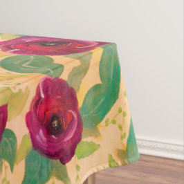 Burgundy Rose Bloom Tischdecke