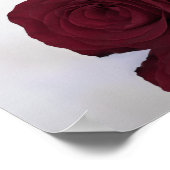 Burgundy Rose Chic Unplugged Hochzeitsfeier Poster (Ecke)