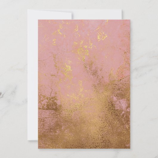 Burgundy Rose Gold Wedding Save the Date (Rückseite)