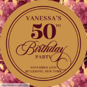 Burgundy-Rose Pappteller