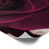 Burgundy Rose Ranunculus Wedding Willkommen Poster (Ecke)
