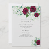 Burgundy Rose Sage Eukalyptus Wedding (Vorderseite)