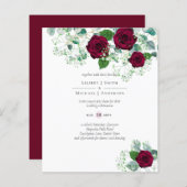 Burgundy Rose Sage Eukalyptus Wedding (Vorne/Hinten)