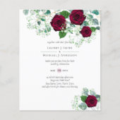 Burgundy Rose Sage Eukalyptus Wedding (Vorderseite)