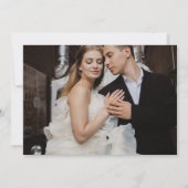  Burgundy Roses Floral Rustic Wedding Save The Date (Rückseite)