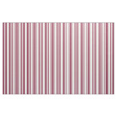 Burgundy rot-weiß fünf Streifen Muster Stoff (Yard (91,4 cm))