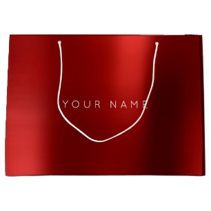 Burgundy Ruby White Plum Minimal Gefallen Geschenk Große Geschenktüte