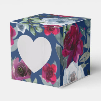 Burgundy Sage Green Navy Dusty Blue Brand Floral Geschenkschachtel