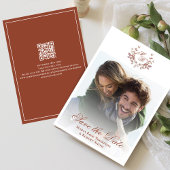 Burgundy Save the Date Wedding Classic Foto