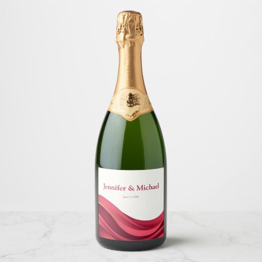 Burgundy Schaumweinetikett (Vorderseite)