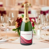 Burgundy Schaumweinetikett