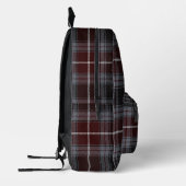 Burgundy Scholar Kariert Bedruckter Rucksack (Links)