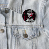 Burgundy Sickle Cell Awareness Items Uncle Support Button (Beispiel)