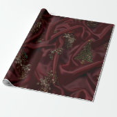 Burgundy Silk-Look Diamond  Geschenkpapier (Ungerollt)