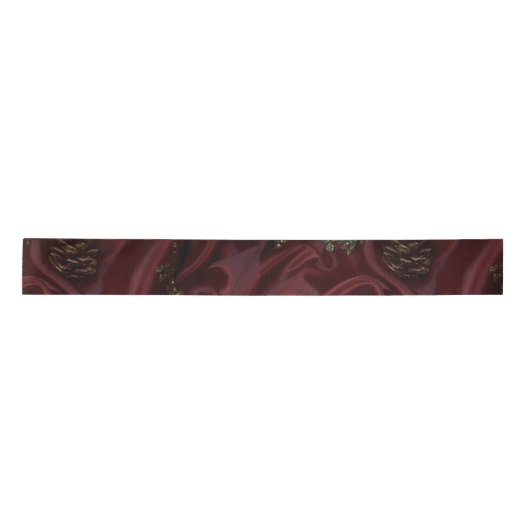 Burgundy Silk-Look Diamond  Satinband (Vorderseite)