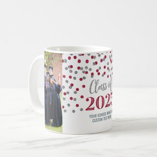 Burgundy Silver Class 2025 Tasse (Vorderseite Links)