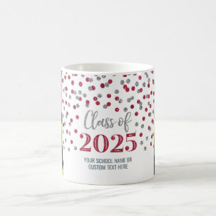 Burgundy Silver Class 2025 Tasse