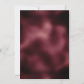 Burgundy Silver Floral Geometric Save the Date (Rückseite)