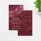 Burgundy Silver Masquerade Gastgeschenk Hochzeit T (Schreibtisch)