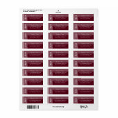 Burgundy Simple Modern Chic Script (Vorne)