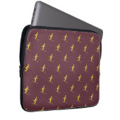 Burgundy Skier Laptop Sleeve (Vorne Rechts)