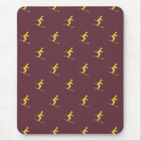Burgundy Skier