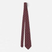 Burgundy Skier Neck Tie Krawatte (Rückseite)