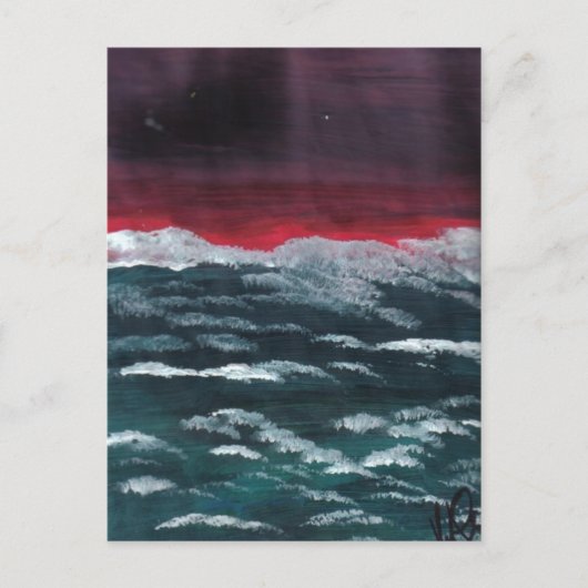 Burgundy Skies Postkarte (Vorderseite)