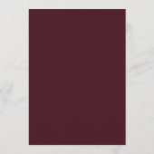Burgundy Slate Twilight Bloom Wedding Einladung (Rückseite)