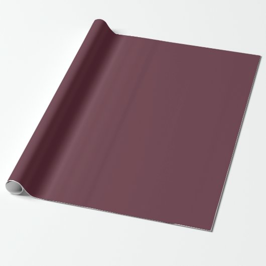 Burgundy Solid Color 1 Geschenkpapier (Ungerollt)