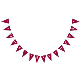 Burgundy Solid Color Anpassen Wimpelkette