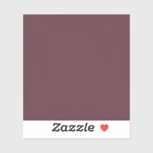 Burgundy Solid Color Aufkleber (Blatt)