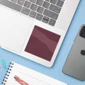 Burgundy Solid Color Aufkleber (Laptop mit iPhone)