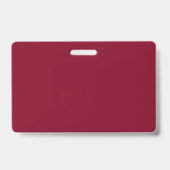 Burgundy Solid Color Ausweis (Rückseite)