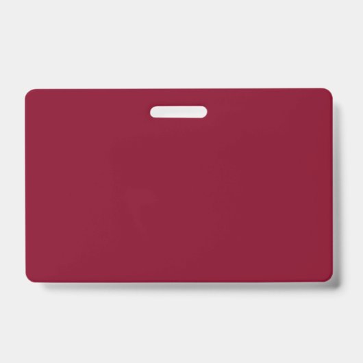 Burgundy Solid Color Ausweis (Vorderseite)