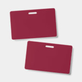 Burgundy Solid Color Ausweis (Vorder- & Rückseite)