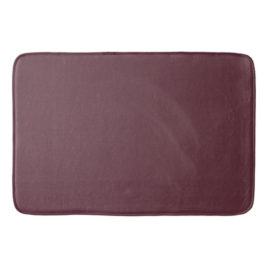 Burgundy Solid Color Badematte (Vorderseite)