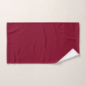 Burgundy Solid Color Badhandtuch Set (Handtuch)