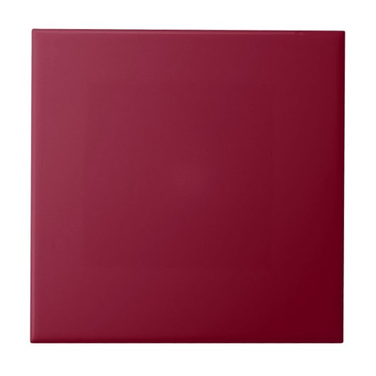 Burgundy Solid Color | Classic | elegant Fliese (Vorderseite)