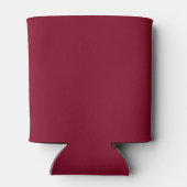 Burgundy Solid Color Dosenkühler (Rückseite)