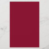Burgundy Solid Color Flyer (Hinten)