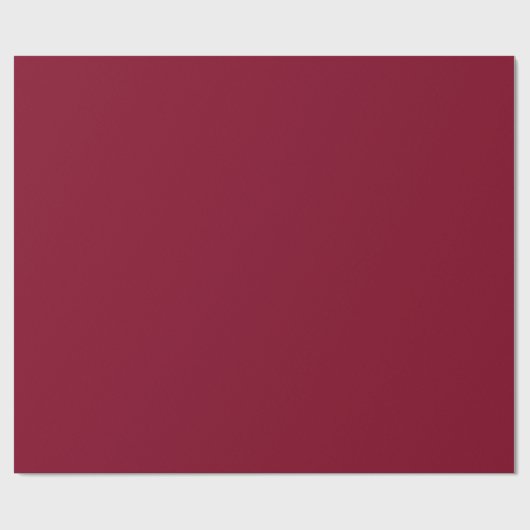 Burgundy Solid Color Geschenkpapier (Flach)
