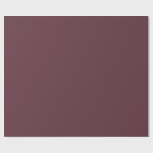 Burgundy Solid Color Geschenkpapier (Flach)