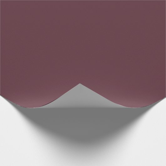 Burgundy Solid Color Geschenkpapier (Ecke)