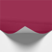 Burgundy Solid Color Geschenkpapier (Ecke)